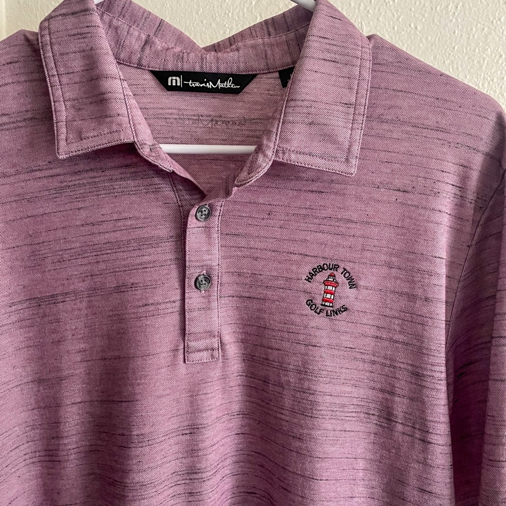 Travis Mathew Purple Harbour Town Golf Links Polo L
